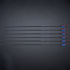 31″ Pure Carbon Arrows Real Feather Spine500-900 Archery Bow Hunting Shoot 12PCS