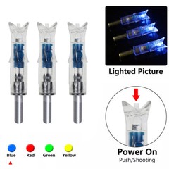 6Pcs Lighted Led Crossbow Arrow Nocks for Crossbow Arrow ID 7.6mm Hunting Arrows