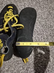 LA Sportiva Vintage Climbing Shoes EU 44 Blue Yellow Lace-Up Made in Italy
