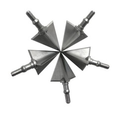 6PCs Hunting X3 Broadheads 125 Grain Archery Steel Tips Arrowheads with Box