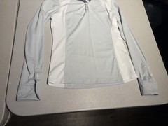Equiline Top Women’s Small Gray 1/4 Zip Pullover Riding Equestrian Shirt Nylon