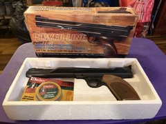 Vintage Daisy Powerline 717 Single Pump Lead Air Gun w/ Original Box w Pellets