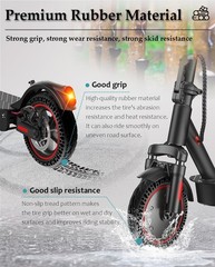 Felixstory 8.5×2.0 Inch Solid Tire, 50/75-6.1 8 1/2×2 8.5×2.0, black 1pc