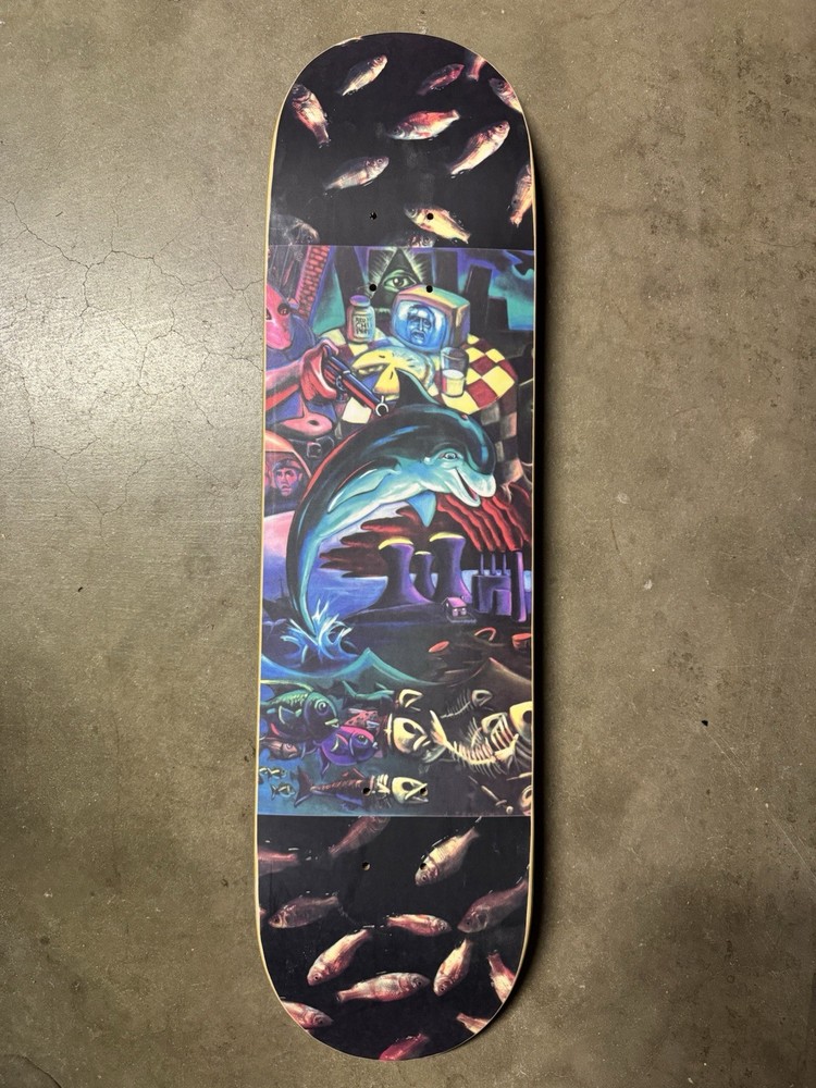 101 Sal Barbier Pollution Graffiti Slick Prime Wood 8x31in. 90’s Skateboard Deck