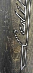 Cadillac Long Board Skate board 42 x 9 inch wooden deck Signed By Tony Hawk