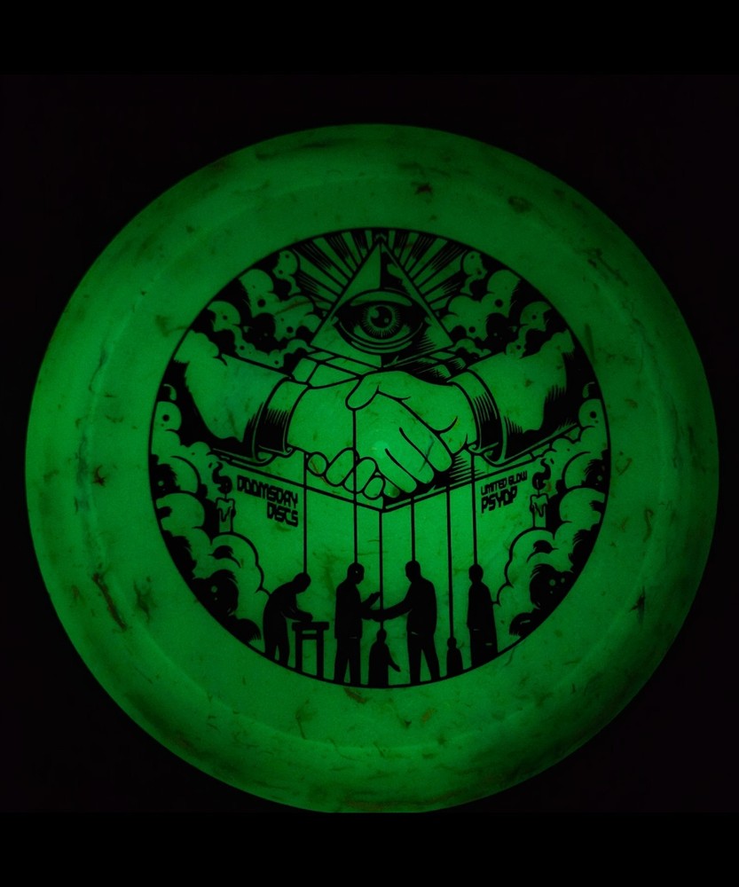 Doomsday Discs Glow Retina Psyop Infected Edition Limited Run Multi Color Foil