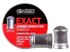 JSB Exact Jumbo Monster .22 Cal 25.39gr 200ct Heavy Airgun Pellets