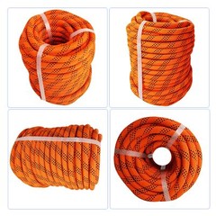1/2″x100′ Double Braid Polyester Rope 6180lbs Heavy Duty Rope Swing Climb Knot