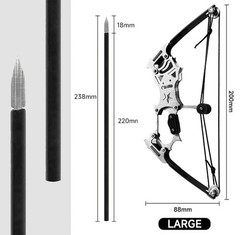 Archery Bow Set Compound Bow Hunting Bow Metal Material Catapult RH/LH for Hu…