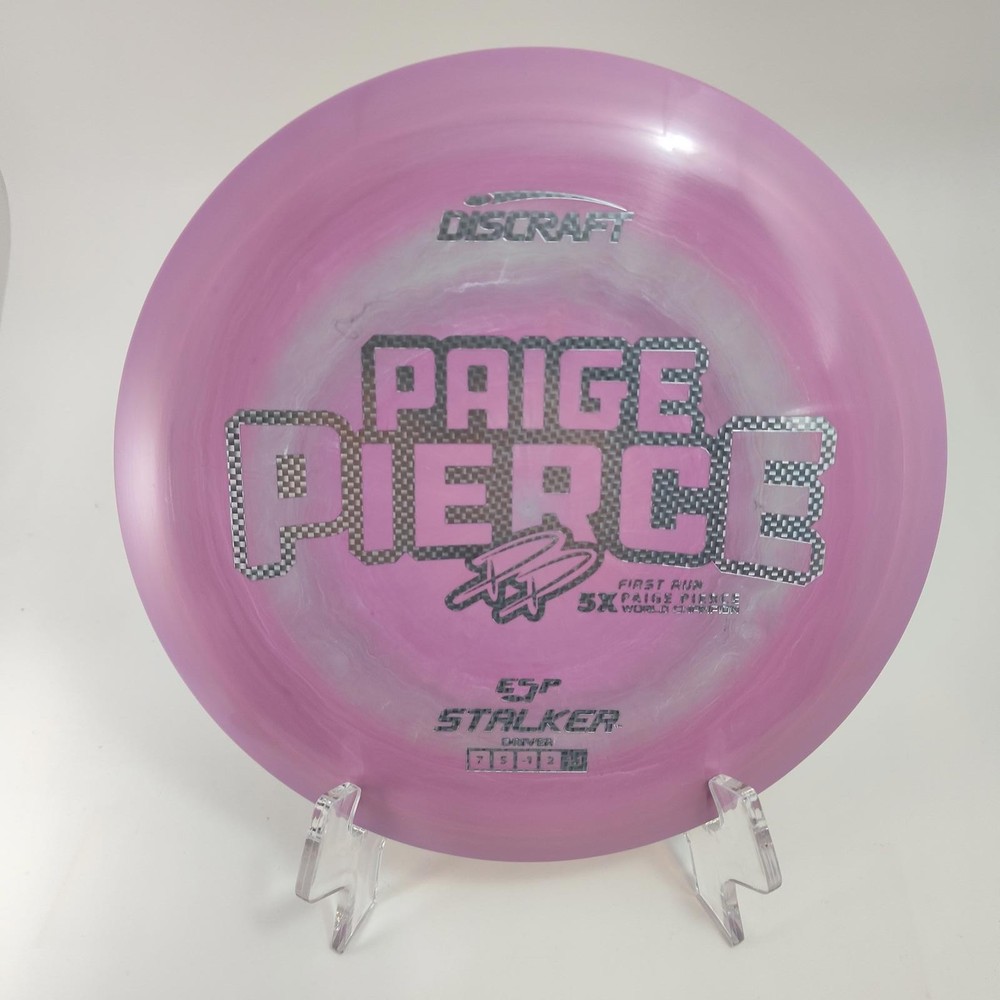 Discraft Stalker Pierce First Run 5x Pnk Silver Carbon Foil 170-172 Paige Pierce
