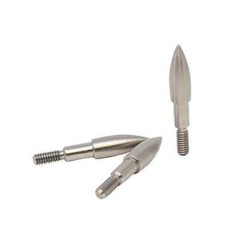 Bohning Stainless Steel Bullet Screw-in Field Points 19/64″ 100 Grain 12pk 23255