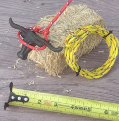 X-SMALL LARIAT LASSO PRACTICE ROPE~ for Table Top «Original Cowboy Toy»