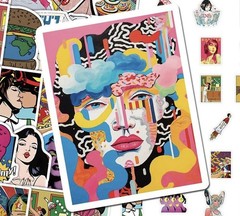 25Pcs Mixed Street Pop Artwork Modern Graffiti Art Colorful Painting Sticker