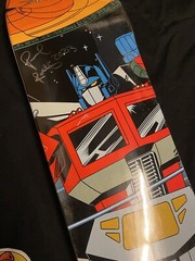 RARE SIGNED Paul Rodriguez Transformers Optimus Prime Primitive Skateboard Deck