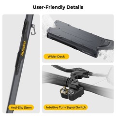 Ausom L1 Foldable Electric Scooter,800W Motor,70km Range,10in Tires E-Scooters