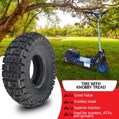10″x3″ (3.00-4, 260×85) Pneumatic Tire for Avigo, Motovox MVS10 E-Scooter, Bike