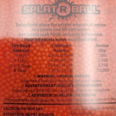 Splat R Ball Water Beads Ammo 7.5mm 20,000 Rounds