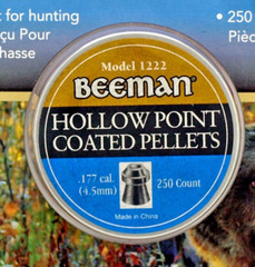 BEEMAN Premium 250 Count COATED HOLLOW POINT 4.5mm .177 Caliber Pellets