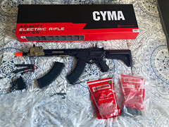 CYMA AEG Mutant Electric Airsoft Rifle w/ Battery, Charger, 2 Magazines & BBs