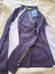 LeMieux Philippa Mesh Base Layer Juniper Purple UK8/US4Women’s Long Sleeve Top
