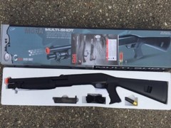 Double Eagle DE M56A Tri-Shot CQB-L Airsoft Shotgun Rifle Gun