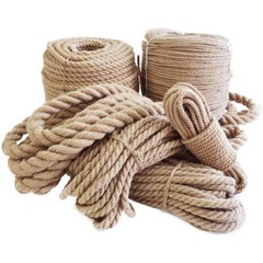 Twisted Natural Manila Rope 4 Strand Landscape DIY Craft 1/4″,5/16″,1/2″,1″,5/8″