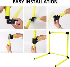 3Pcs Hurdles Training Equipment, Adjustable Height Hurdles Track and Field, A…