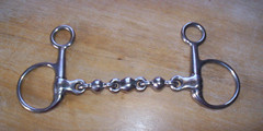 Used Stainless Waterford Boucher Baucher Hanging Cheek Snaffle 5 1/2″ Mouth