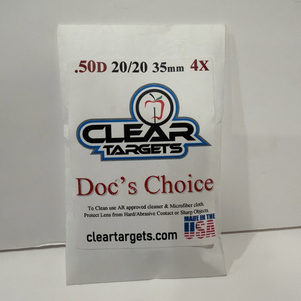 BRAND NEW Clear Targets Doc’s Choice Bowfinger 20/20 35mm 4X Lens – Archery