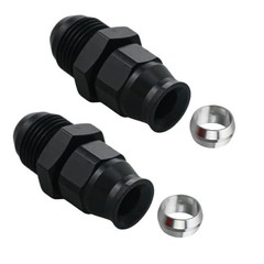 8AN Male to 3/8″ Hardline Compression Fitting 8AN to 3/8 in Swivel fitting