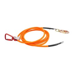 5/8in 16ft Flip Line Steel Wire Core Flipline Kit Tree Climbing Lanyard w/Lock