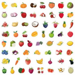 200 Pcs Cute Fast Food Stickers Self Adhesive Decorative Decals for Scrapbooking
