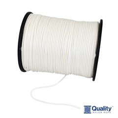 1/8″ (#4) X 1000 ft Low -Stretch Solid Braid Industrial 1/8 inch, White