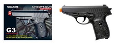 G3 Metal Spring Airsoft Pistol 230 FPS James Bond Replica 1:1 Scale Black