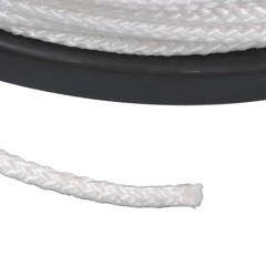 1/8″ x 1000′ Multipurpose Braid Polypro Rope White Tensile Strength 350 Pounds