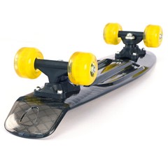Complete 22″ mini cruiser Skateboard w/ 2 LED Light Up Wheels for Beginners Kids