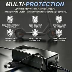 42V 2A Lithium Battery Charger for 36V 10S Lithium Battery – DC 5.5×2.1/2.5mm…