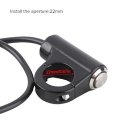 Handlebar ON/Off Switch, DC 10-12V to AC 220V Motorcycle 7/8” Start Button