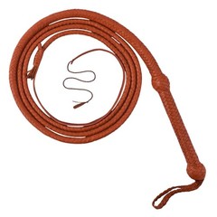 Genuine Cowhide Leather Bullwhip 04 Feet Long 12 plaits Tan Heavy Duty Whips