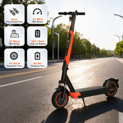 10 inch Electric Scooter Adults 800W Foldable E-Scooter 22Mile Long Range 21MPH