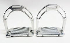 JS Italia Jin Stirrup Anatomic Aluminum Stirrups – Silver (Pair)