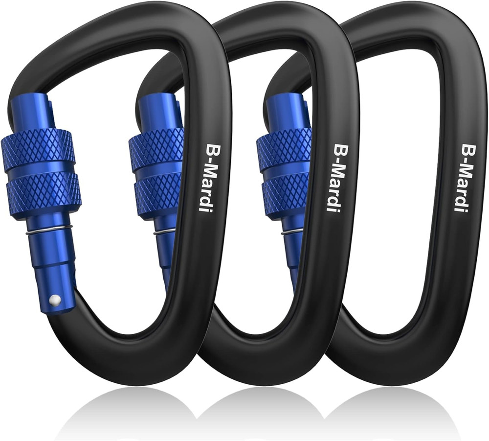 Carabiner Clips Heavy Duty 12Kn (2697 Lbs)-Lightweight Locking Carabiners for Ca