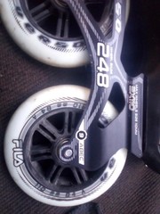 Fila Rollerblades – Size 11 – 110mm 3WD – Houndini Pro – Inline Skates