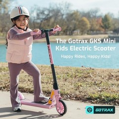 Lightweight GKS Mini Scooter for Kids 6-12 with Anti-puncture Tires & 150W Motor