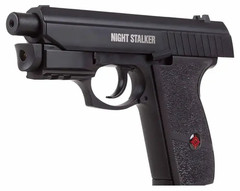 Crosman Night Stalker .177 Cal Air Pistol CO2 BB Gun + 1500 BBs & 5 CO2 (PFM520)