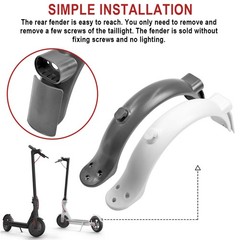 Rear Mudguard Kit For Xiaomi PRO2/MI3/1S/M365 Electric Scooter Accessories