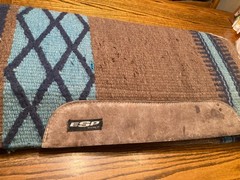 CLASSIC EQUINE ESP 32 x 32 WOOL TOP SADDLE PAD