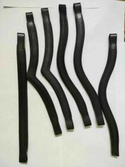 Browband Leather Bridle Brow-band Empty Channel With Softy Padding U,V, Straight