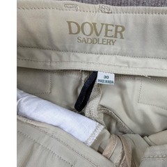 Dover Saddlery Dalton Knee Patch Breech Tan Equestrian Riding Pants 30 350392