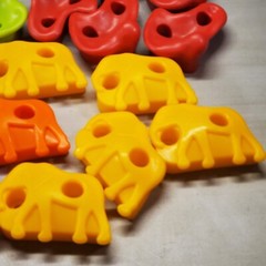 Jungle Gym Senkuntech Kids Multicolor 22 Animals Handles Wall Rock Climbing Hold